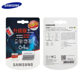 SAMSUNG Flash Karta 128 GB TF Karty, Pamäťová Karta 256 GB Micro SD Karta Class Červená Max 80 MB/S Uitra C10 EVO Plus U1 SDXC Karty