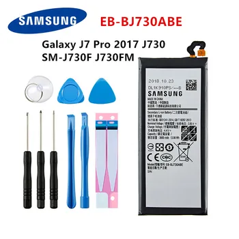 SAMSUNG Pôvodnej EB-BJ730ABE 3600mAh batérie Pre Samsung Galaxy J7 Pro 2017 SM-J730 SM-J730FM J730F/G J730DS J730GM J730K +Nástroje
