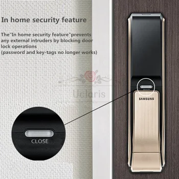 Samsung SHS-P718 Push Pull Rukoväť S Odtlačkov prstov Digitálne Smart Home Lock a Rfid Karty Overenie
