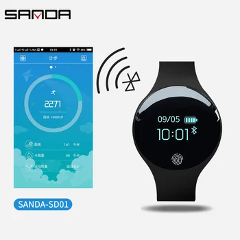 SANDA Bluetooth Smart Hodinky pre IOS Android Muži Ženy Šport Inteligentné Krokomer Fitness Náramok Hodiniek pre iPhone Hodiny Mužov