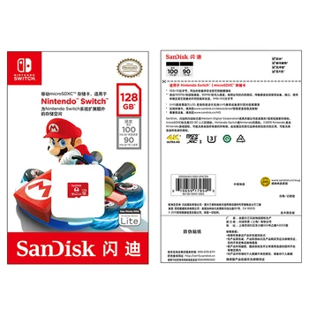 SanDisk Nový štýl 128 GB 64 GB 256 GB micro SDXC UHS-I, pamäťové karty pre Nintendo Prepínač TF karta s adaptérom