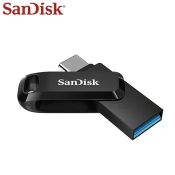 SanDisk Ultra Dual Drive Ísť USB 3.1 Typ C 128 GB 64 GB 32 GB Flash Disk, Pamäťový kľúč USB, Typ kl ' úč Pre telefóny/Tablety/PC