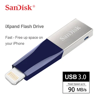 SanDisk USB 3.0, USB Flash Disk 128GB Pen Drive 64 GB Kovov U Diskov Pre iPhone X 8/7/7Plus/5/5/5c/6/6s Plus/ipad a počítač
