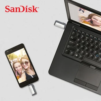 SanDisk USB Flash Ultra Dual USB3.1 Disk USB Typ-C Disk Pero Jednotky Stick 150M/s 64 GB 128 gb kapacitou 256 GB pre Smartphone OTG