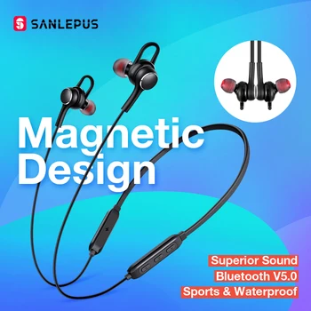 SANLEPUS Slúchadlá Bezdrôtové Slúchadlá Bluetooth Slúchadlá Šport Hifi Slúchadlá Neckband Slúchadlá S Mikrofónom Pre Xiao Android