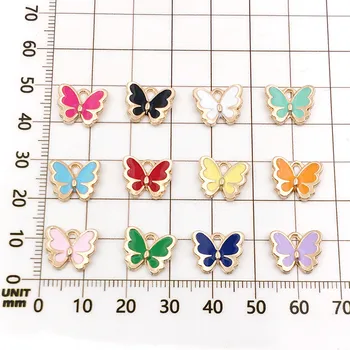 Sansango 120Pcs Roztomilý Malý Motýľ Prívesky Farebné Smalt Motýľ Čaro Malých Zvierat Zistenia Diy Šperky Dodávky
