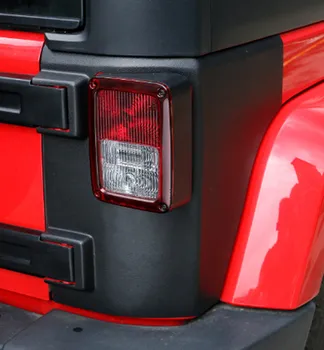 Sansour ABS Čierne Telo Brnenie Zadnom Rohu Stráže zadné svetlo Chránič Kryt Pre Jeep Wrangler