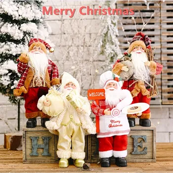 Santa Claus Bábika Veľké 2020 Vianočné Krytý Ornament Nový Rok Domáce Dekorácie Vianoce Natal deti Darček Veselé Vianočné Ozdoby