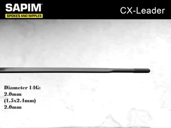 Sapim CX-LEADER 1.5*2. 4 MM Ploché Špice až 1423 Široký Špice 14G 2.0 MM Aero výplety