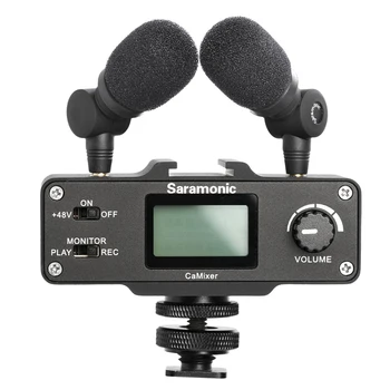 Saramonic SR-XM1 3,5 mm Bezdrôtový Mikrofón GoPro Vlog Video Mic pre Gopro Max 8 7 6 TRS Konektor Akcia Fotoaparát DSLR Sony RX100 VII