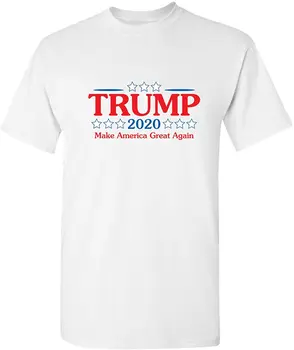 Sarkazmus T-košele Pre Mužov Trump 2020 Americký Skvelé Opäť Tričko Graphic T Shirt O Krk XXXL Bavlna Topy