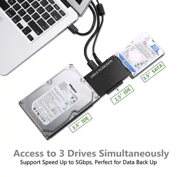 SATA na USB IDE na USB 3.0 2.0 Sata Kábel s 12V 2A Napájací Adaptér pre 2.5 a 3.5 Pevný Disk HDD SSD USB, IDE, Sata Adaptér