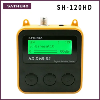 Sathero SH-120HD DVB-S2 Vysokým Rozlíšením digitálneho Satelitného vyhľadávacieho zariadenia Prenosné satelitná finder metrov voľný sat programy