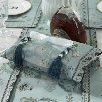 SBB Európskej klasické luxusné vyšívané stolové vlajky hodváb ako Stôl Runner Obrus Vyšívané Stolové Prestieranie Večera Rohože