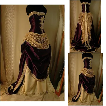 SC-959 Viktoriánskej Gotický/Vintage Šaty Halloween Divadlo šaty na Zákazku