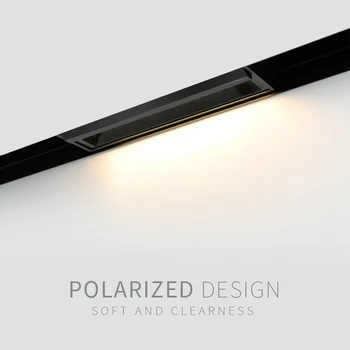 SCON Polarizované Osvetlenie Steny Umývanie LED Lineárne Svetlo Pružný Magnetický Systém Železníc Riešenie Trimless svietenie
