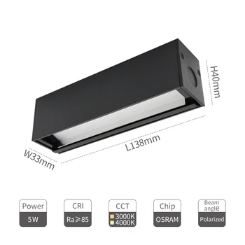 SCON Polarizované Osvetlenie Steny Umývanie LED Lineárne Svetlo Pružný Magnetický Systém Železníc Riešenie Trimless svietenie