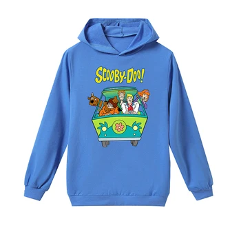 Scooby Doo a Shaggy Hoodies pre Dospievajúcich Chlapcov Deti, Oblečenie pre Deti, Mikiny s Dlhým Rukávom Detské Oblečenie Tlač Dievča Topy Ropa Bebe