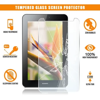 Screen Protector pre Huawei MediaPad 7 mládeže 2 Tablet Tvrdeného Skla 9H Premium proti Poškriabaniu Anti-odtlačkov prstov Film Kryt