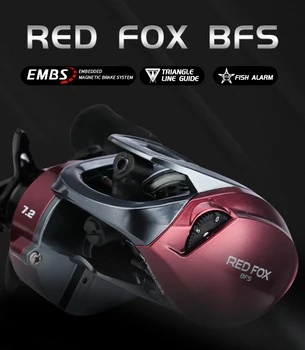 SeaKnight Značky RED FOX Seriál HG XG BFS 7.2:1 8.1:1 Baitcasting Cievky 192g Ultra-light Drag Fishing Cievky Zvuk, Max. Výkon 13lbs