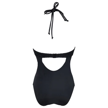SEBOWEL Sexy Nastaviteľné s uväzovaním za Krk Čipky jednodielne Plavky Plávanie Oblek Pre Ženy, Plus Veľkosti Plaviek Maillot De Bain 2XL