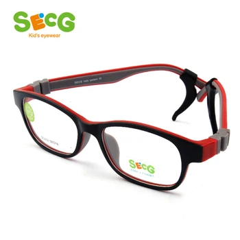SECG Optické Deti Okuliare, Rám TR90 Silikónové Okuliare Deti Flexibilné Ochranné Deti Okuliare Diopter Okuliare Gumy