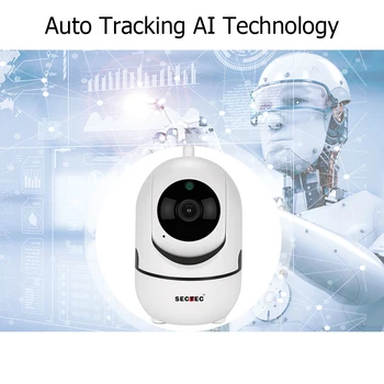 SECTEC 720P Cloud Bezdrôtové IP Kamery Inteligentné Auto Sledovania Ľudskej Domáce vnútorné Zabezpečenia Dohľadu CCTV Siete Wifi, Cam