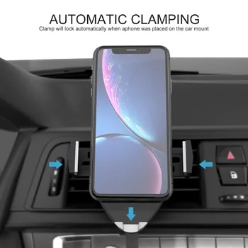 SeenDa Qi Bezdrôtová Nabíjačka pre iPhone X XR XS Samsung S10 S9 Citlivé na Dotyk Rýchle Bezdrôtové Nabíjanie Auto Držiaka Telefónu