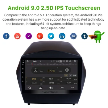 Seicane 4G+64 G Octa 8 core android 10.0 auto multimediálny prehrávač pre HYUNDAI IX35 2010 2011 2012 2013-2017 tak autorádia gps navigácie