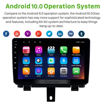 Seicane Android 10.0 Vedúci Jednotky Hráč na roky 2013-2017 AUDI Q3 9 palcový Auta GPS Navi auto Rádio podporu DAB+ DVR, Digitálny TV, Wifi,
