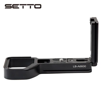 SETTO Pro Vertikálne L Typ Držiaka Statív Rýchle Uvoľnenie Základná Doska Pre Sony A6600 A 6600 Fotoaparát
