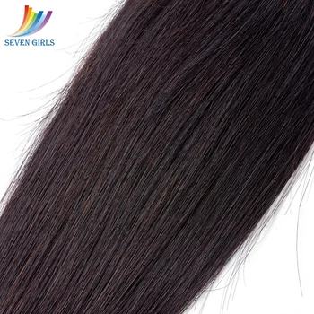 Sevengirls Peruánskej Rovno Ľudské Vlasy Zväzky 10-30inch 10A Zväzky Prirodzené Farby Panny predlžovanie Vlasov Bez Spleti Žiadne Prelievanie