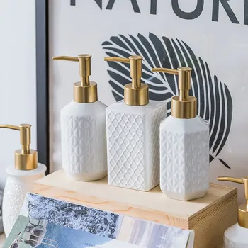 Severná Európa jednoduché kúpeľňa umývanie rúk kvapalné fľaša vaňa kúpeľňa keramické peny, emulzie mydla dávkovač na sprchovací kút