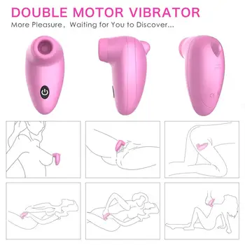 Sexuálne Hračky Pre Ženy Vibrátor Pre Ženy Klitorisu Bradavky Sania Klitorálny Stimulátor Lízanie Vibrátor Bradavky Bulík Ústne