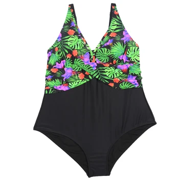 Sexy Plus Veľkosť Plaviek Ženy Jednodielne Plavky Push Up Monokiny V Krku Plavky Ženská Pláž Nosiť Nové Letné Kúpanie Oblek