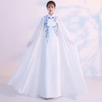Sexy Štíhla Strany Cheongsam Vintage Čínsky štýl, Dámske Svadobné Qipao Večerné Šaty Elegantné Dlhé Šaty bez Rukávov Retro Vestidos
