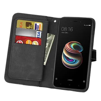 SFor Coque Xiao Redmi 5A puzdro Luxusné Kožené Multifunkčné Deväť karty, Peňaženku Flip Telefónu Taška sFor Funda Xiao Redmi 5A