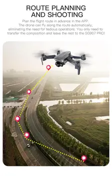 SG907 PRO / SG907 Fotoaparát Drone 4k GPS Hučí s 2 Os Gimbal Kamera HD 5G Wifi Široký Uhol FPV Optický Tok RC Quadcopter dron