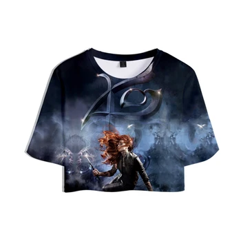 Shadowhunters 3D Vytlačené Ženy Croo Topy Módne Letné Krátke Sleeve T-shirts 2019 Hot Predaj Dievčatá Bežné Streetwear Sexy tričko