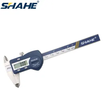 SHAHE IP54 Nepremokavé 100 mm 0.01 mm Digitálny Strmeň z Nerezovej Ocele Elektronické Vernier Strmeň Mikrometer na Meranie Nástroja