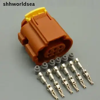 Shhworldsea 6 pinu 1,5 mm, auto škrtiaci ventil konektor Auto nepremokavé drôt postroj plug 284717-3 pre Moderné kia ostré poklad