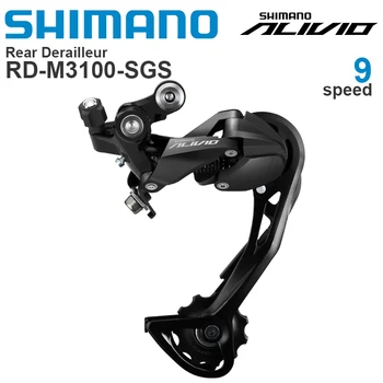 SHIMANO ALIVIO M3100 9V Sada M3100 9 rýchlosť Shifter PREHADZOVAČKA SGS TIEŇ pre MTB bike Originálne diely