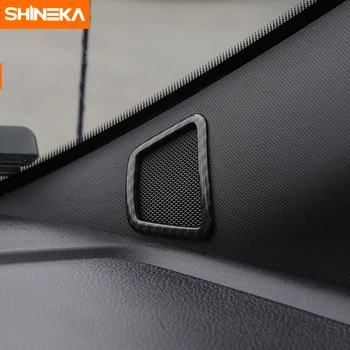 SHINEKA Auto Styling Auto Dvere stĺpcový Reproduktor Dekorácie Kryt Trim Krúžok Rám Nálepky ABS vhodné pre Ford F150+