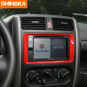 SHINEKA Auto Styling Tabuli Konzoly, GPS Navigácie Rám, Kryt Výbava Interiéru ABS Dekor Auto Príslušenstvo Pre Suzuki Jimny 2007+