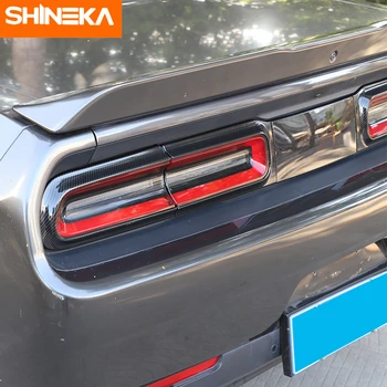 SHINEKA Exteriéru Samolepky Pre Dodge Challenger z Uhlíkových Vlákien Auto Chvost Svetla Dekorácie Kryt Samolepky Pre Dodge Challenger+