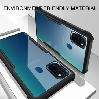 Shockproof Prípadoch Pre Samsung Galaxy M31 Priehľadné Zadné Kryty Ultra Tenká Pre Samsung M31 airbag Mobilného Telefónu Prípadoch Fundas