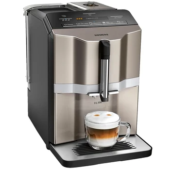 Siemens plne automatické káva stroj EQ.300. Expresso maker vákuové kaviareň kávovar, kuchynské sklo, automatické kapsúl, šálka