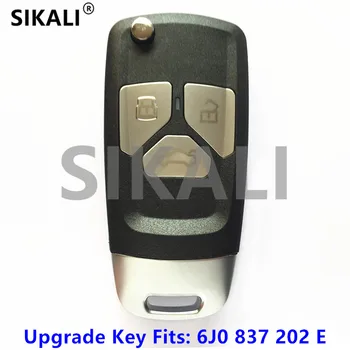 SIKALI Diaľkové Tlačidlo 434MHz Aktualizovaný na SEDADLO 6J0837202E s Čipom pre Alhambra/Altea/Ibiza/Leon/Mii/Toledo Auto Door Lock Ovládanie