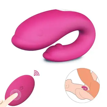 Silikónové Diaľkové Ovládanie Vibrátor Dospelých sexuálnu Hračku pre Ženy Pár USB Nabíjanie G mieste Atmosféra Masáž Stimulátor Klitorisu
