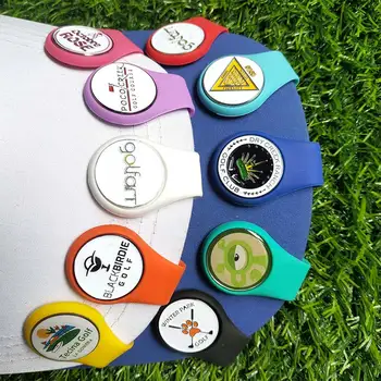Silikónové Golfový Klobúk Klip Ball Marker Držiak Magnetický príslušenstvo Pripojiť k Okraja Vrecka Pás Oblečenie Golfista Gift Drop Shipping